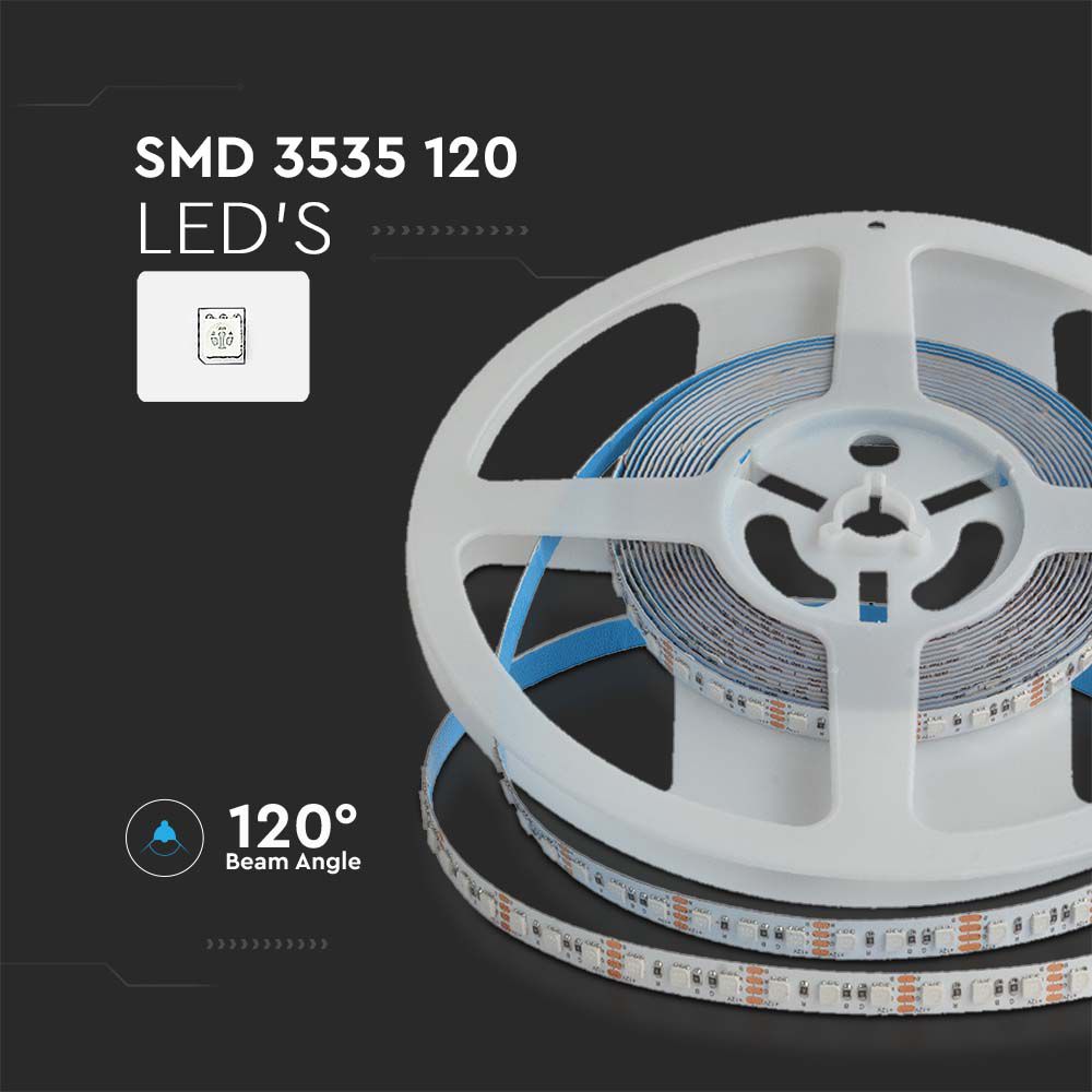 12W Taśma LED / Barwa:RGB / IP20 / 24V / Szerokość: 8mm