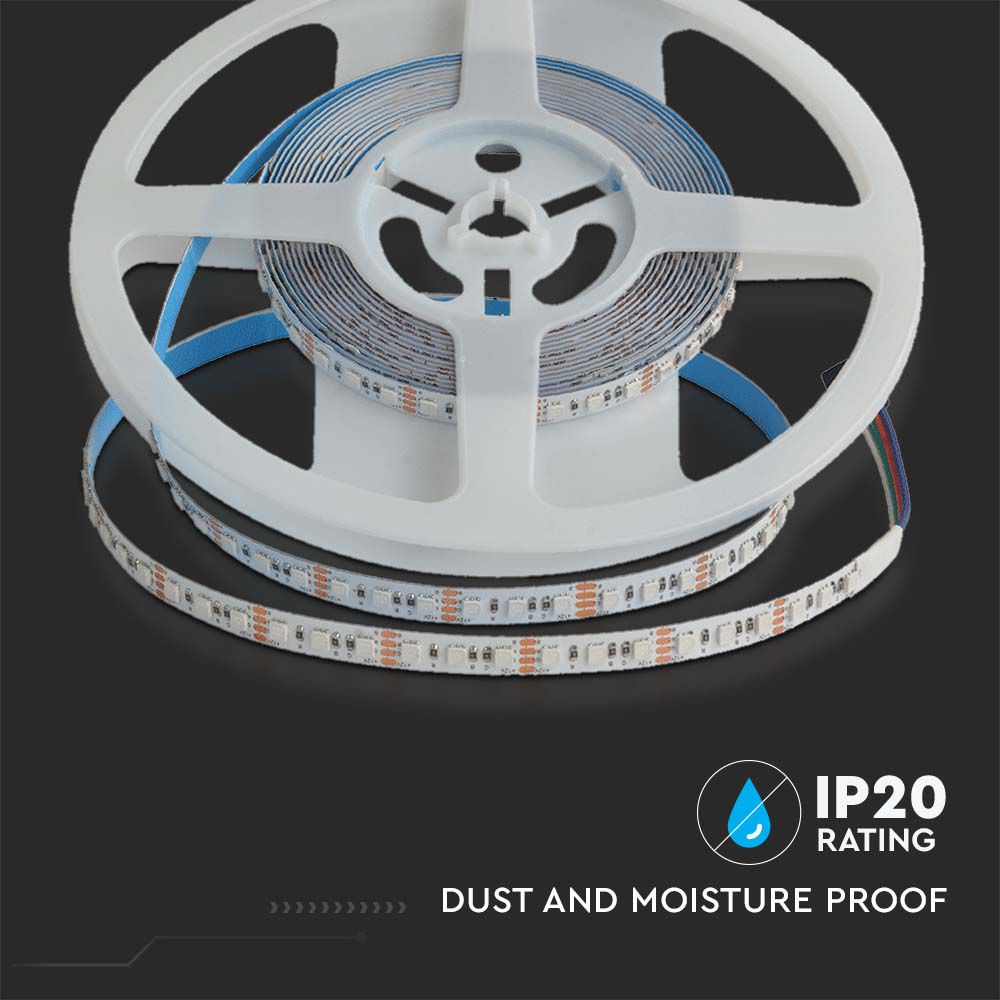 12W Taśma LED / Barwa:RGB / IP20 / 24V / Szerokość: 8mm