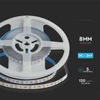 12W Taśma LED / Barwa:RGB / IP20 / 24V / Szerokość: 8mm
