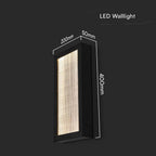 20W Lampa ścienna LED (W200*D50*H400mm) / Barwa: 3000K / Obudowa: Czarna
