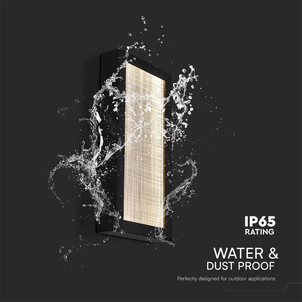 20W Lampa ścienna LED (W200*D50*H400mm) / Barwa: 3000K / Obudowa: Czarna