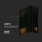 2*6W Lampa ścienna LED (W141*D65*H200mm) / Barwa: 4000K / Obudowa: Czarna