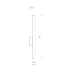 Nowodvorski Kinkiet LASER WALL 10W only LED 50/60Hz - Stal lakierowana - Satynowy czekoladowy 10563