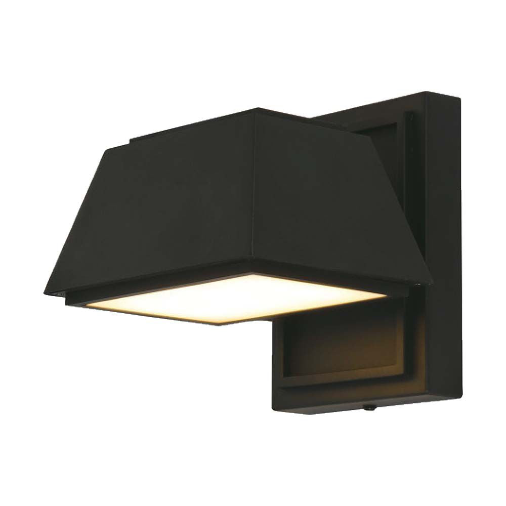 15W Lampa ścienna LED (L16*W16.5*H16.4mm) / Barwa: 4000K / Obudowa: Czarna