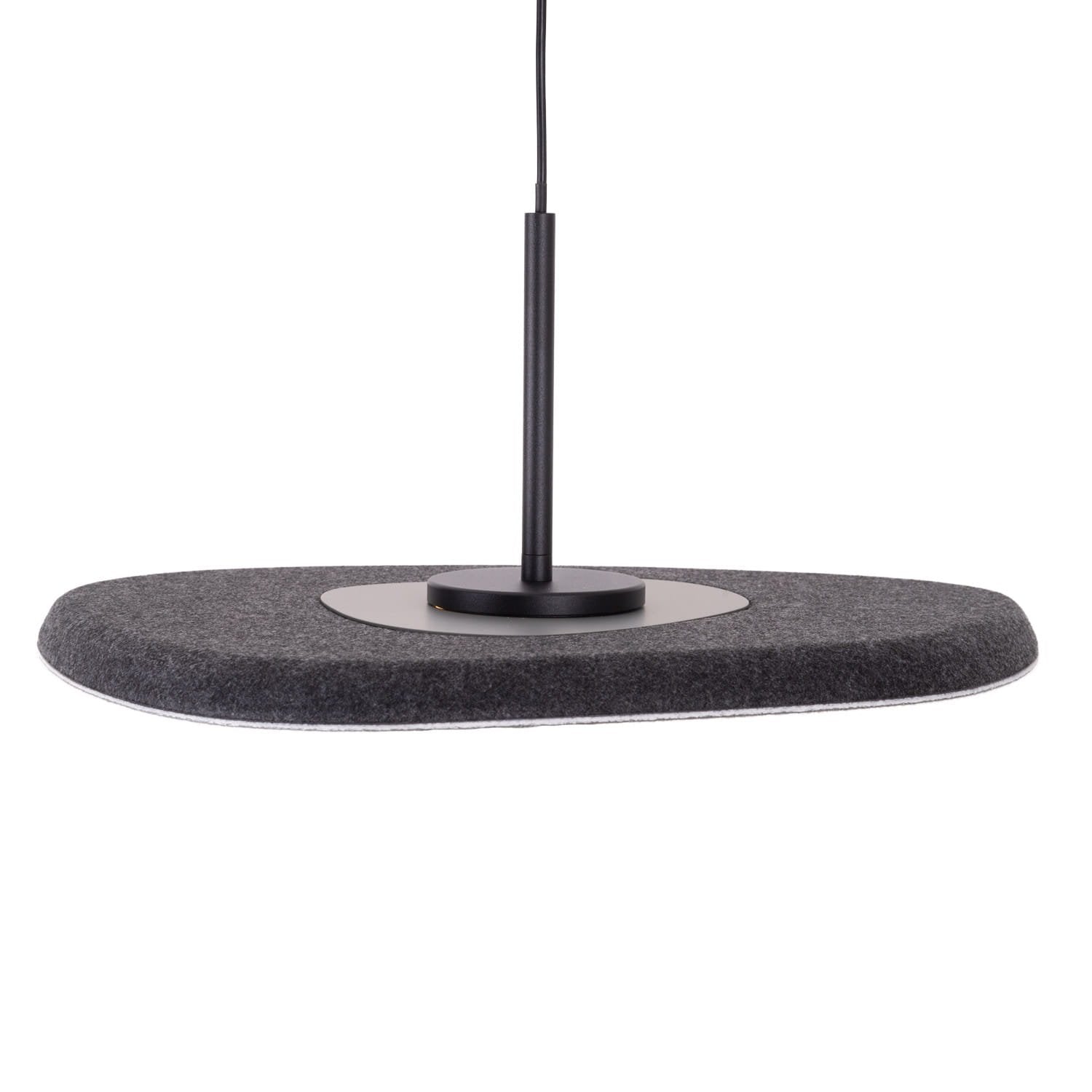 Maxlight Lampa wisząca Deux - Filc + akryl + aluminium - Czarny + szary P0560