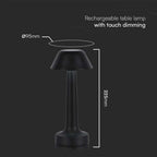 1W Lampa biurkowa LED (D100*230) / Barwa: 3w1 / Obudowa: Czarna