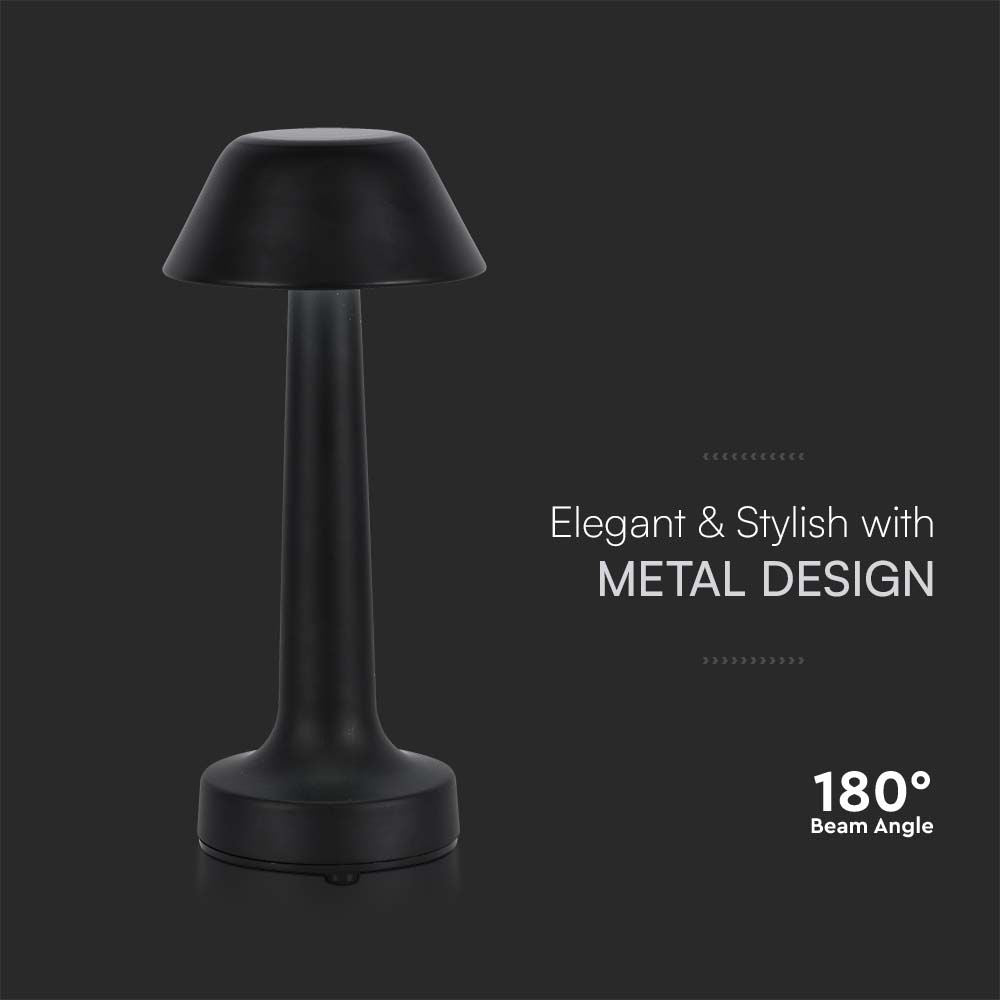 1W Lampa biurkowa LED (D100*230) / Barwa: 3w1 / Obudowa: Czarna