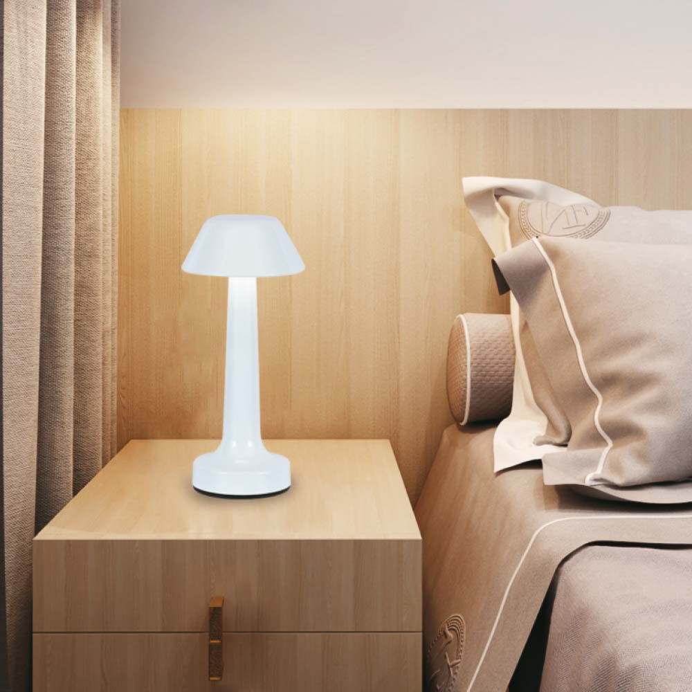 1W Lampa biurkowa LED (D100*230) / Barwa: 3w1 / Obudowa: Biała