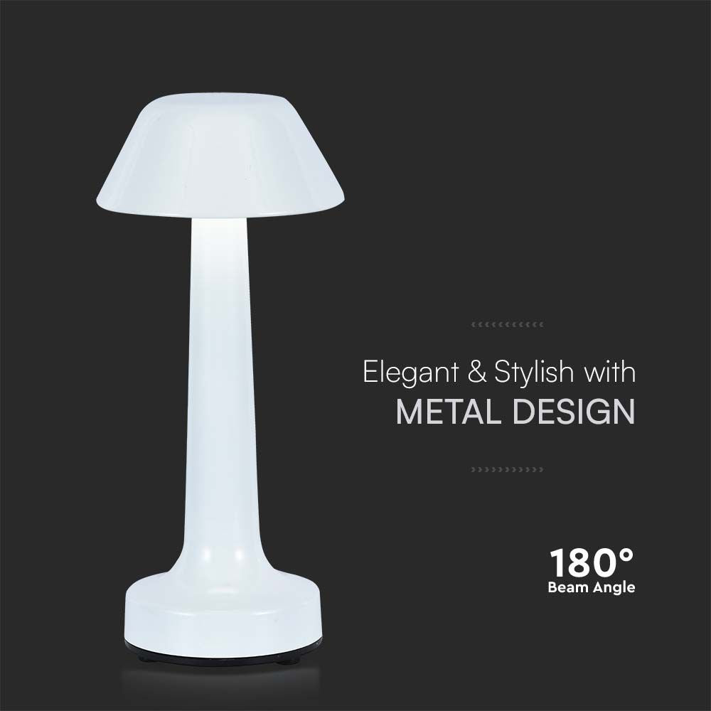1W Lampa biurkowa LED (D100*230) / Barwa: 3w1 / Obudowa: Biała