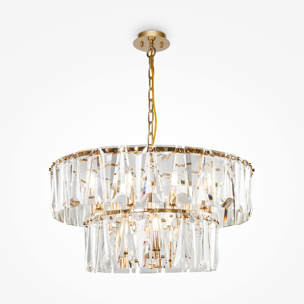 Maytoni Lampa wisząca Puntes - Metal - Złoty MOD043PL-12G