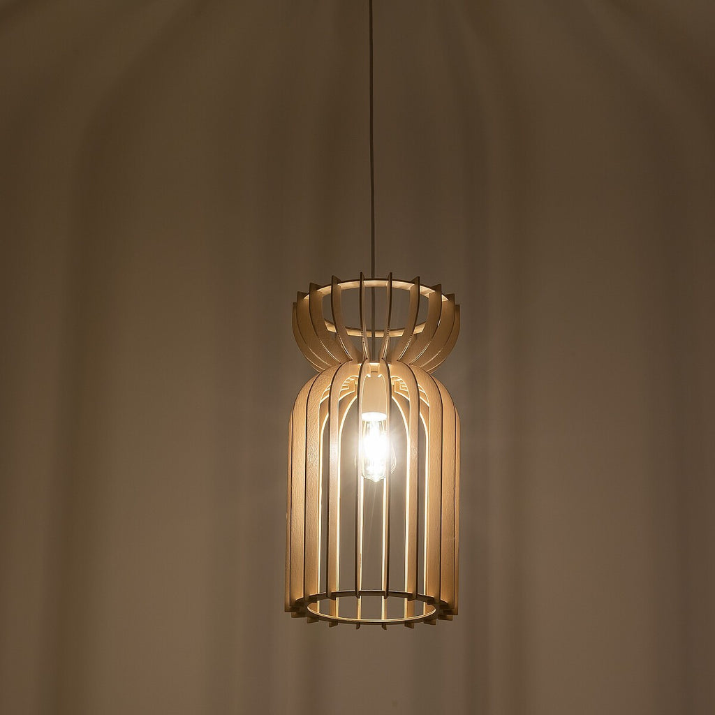 Nowodvorski Lampa wisząca KYMI A 25W only LED 50/60Hz - Sklejka - Naturalne drewno 10570