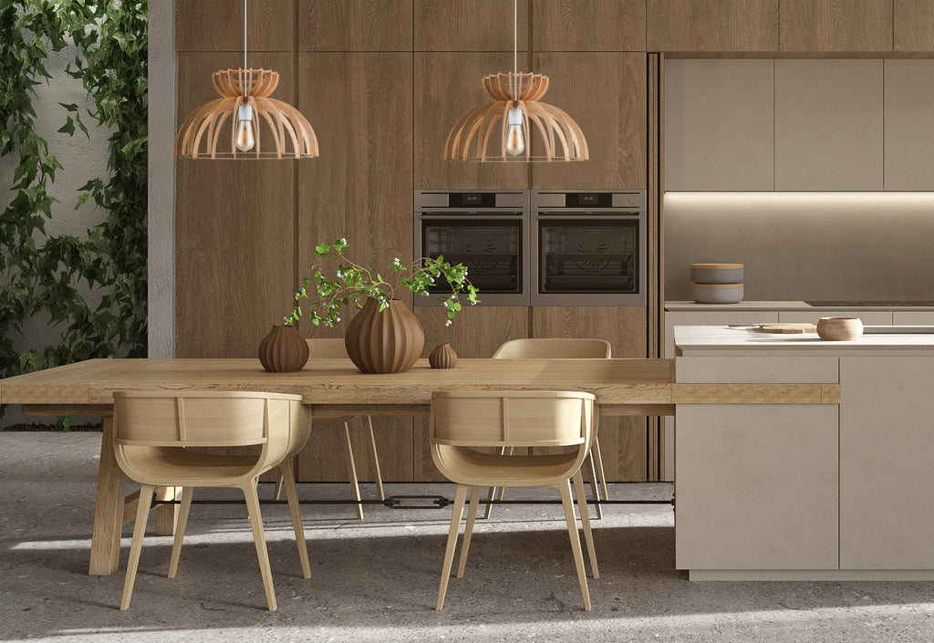 Nowodvorski Lampa wisząca KYMI C 25W only LED 50/60Hz - Sklejka - Naturalne drewno