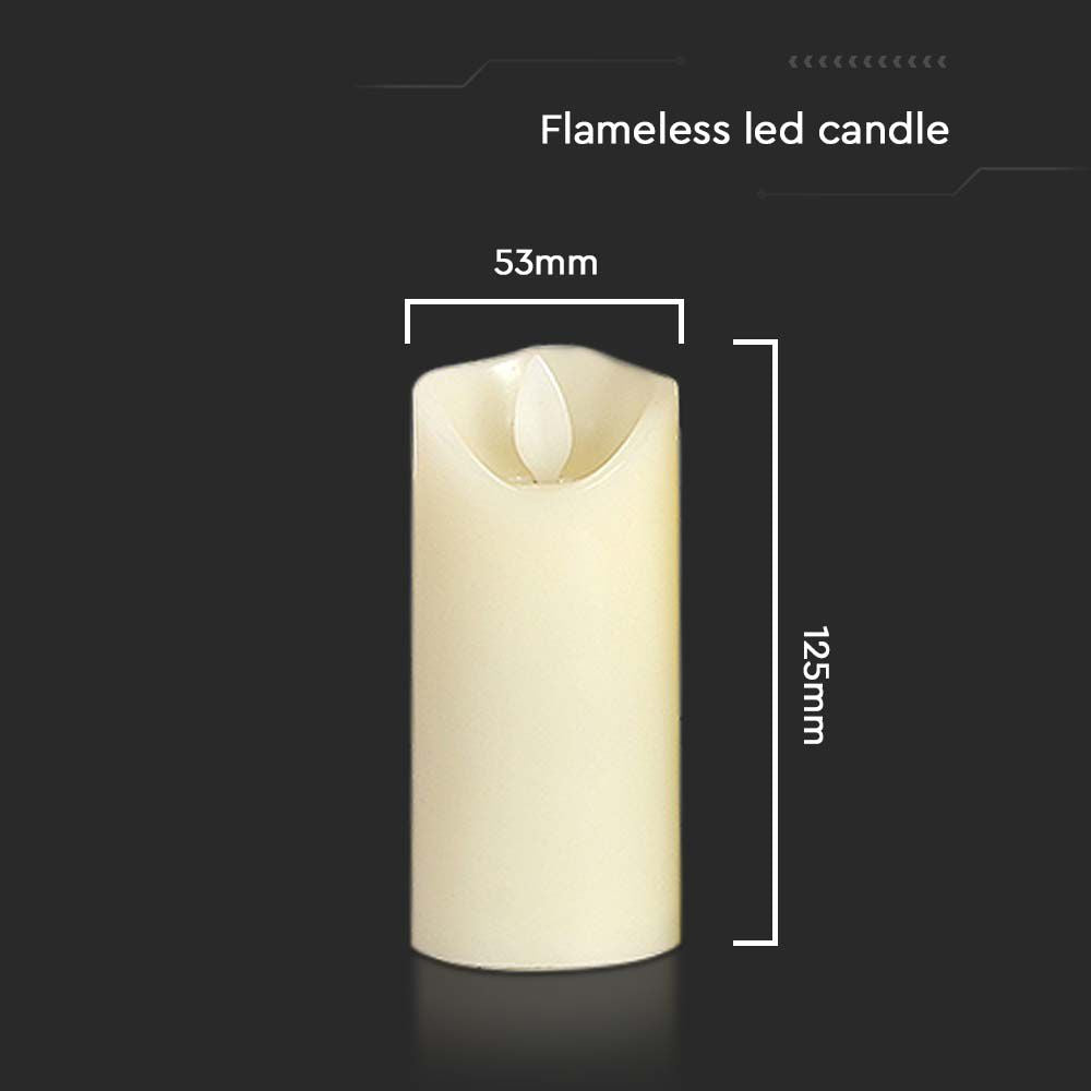 Lampa świeczka LED (53*125mm) / Bateria: AA