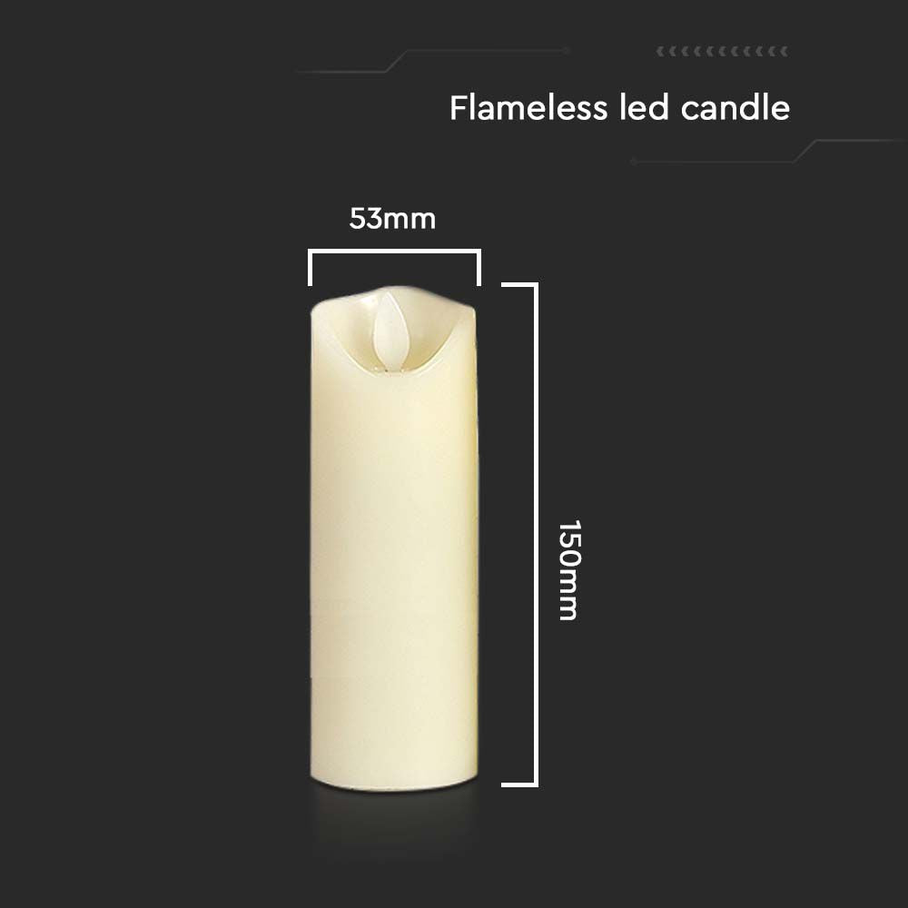Lampa świeczka LED (53*150mm) / Bateria: AA