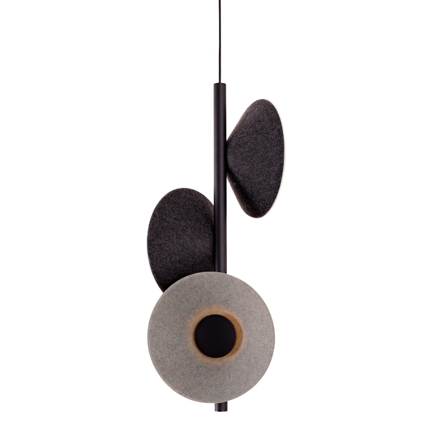 Maxlight Lampa wisząca Puro - Filc - Czarny + szary P0562