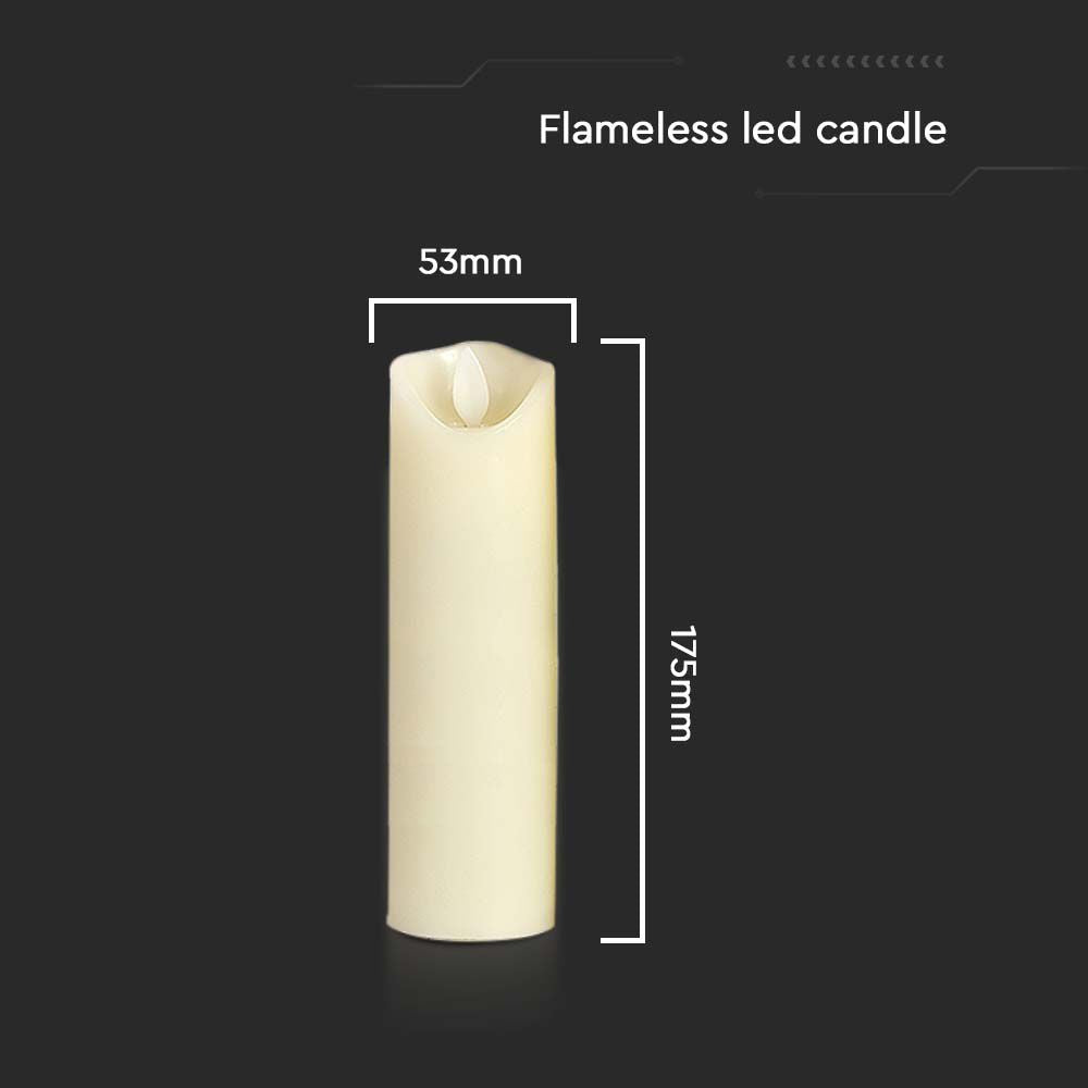 Lampa świeczka LED (53*175mm) / Bateria: AA