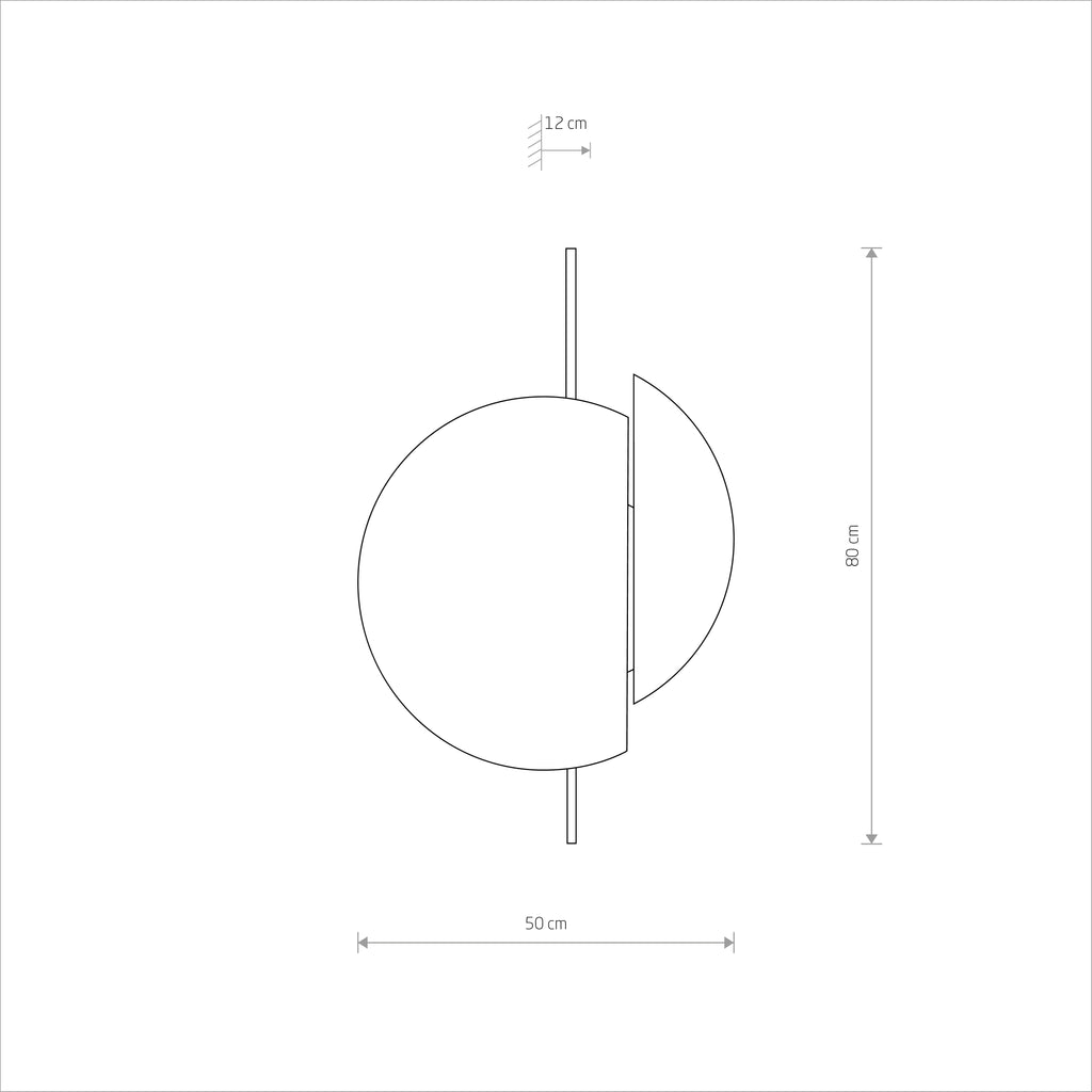 Nowodvorski Kinkiet SUNSET NATURAL C 12W only LED 50/60Hz - Sklejka - Naturalne drewno