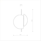 Nowodvorski Kinkiet SUNSET NATURAL C 12W only LED 50/60Hz - Sklejka - Naturalne drewno