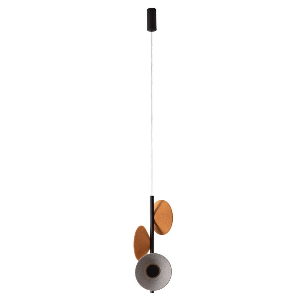 Maxlight Lampa wisząca Puro - Filc - Żółty + szary P0564
