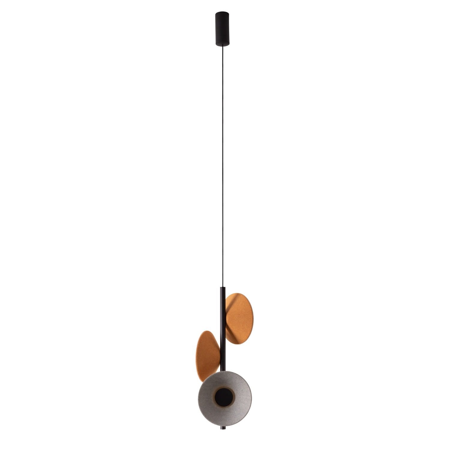 Maxlight Lampa wisząca Puro - Filc - Żółty + szary P0564