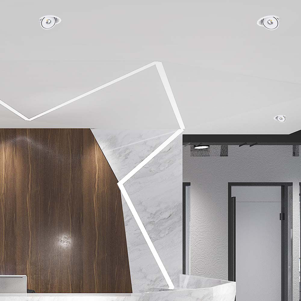 28W Oprawa COB Downlight LED / Barwa: 3w1 / Obudowa: Biała