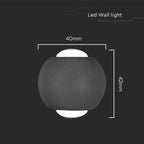 2W Oprawa COB Downlight LED / Barwa: 4000K / Obudowa: Czarna