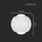 2W Oprawa COB Downlight LED / Barwa: 4000K / Obudowa: Biała