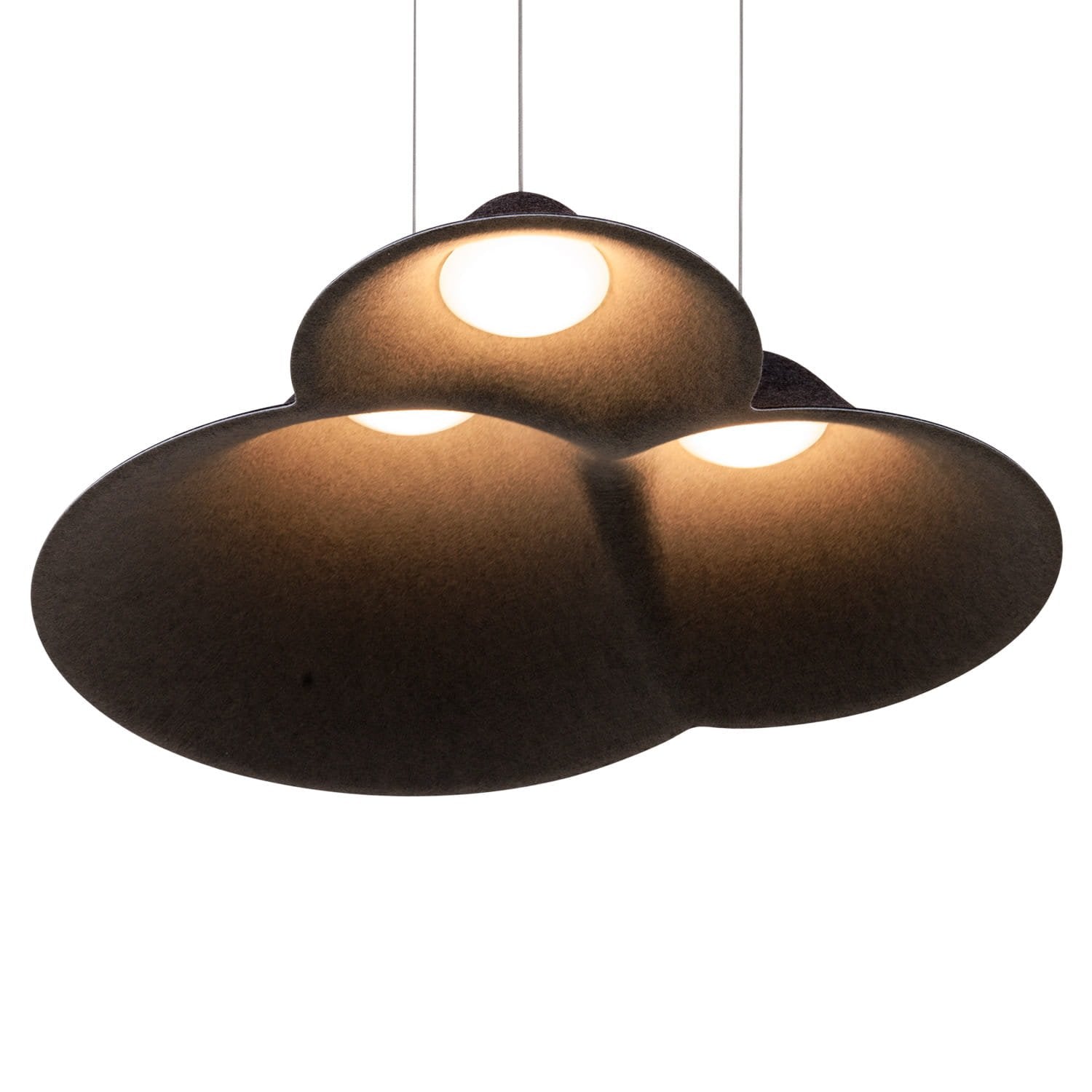 Maxlight Lampa wisząca Bellmond - Filc - Czarny + szary P0565