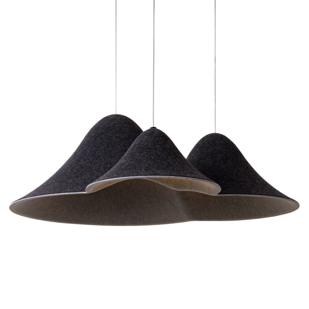 Maxlight Lampa wisząca Bellmond - Filc - Czarny + szary P0565