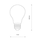 Nowodvorski BULB LED E27, A60, 10W E27 50/60Hz - Szkło - Transparentny bursztynowy 10588