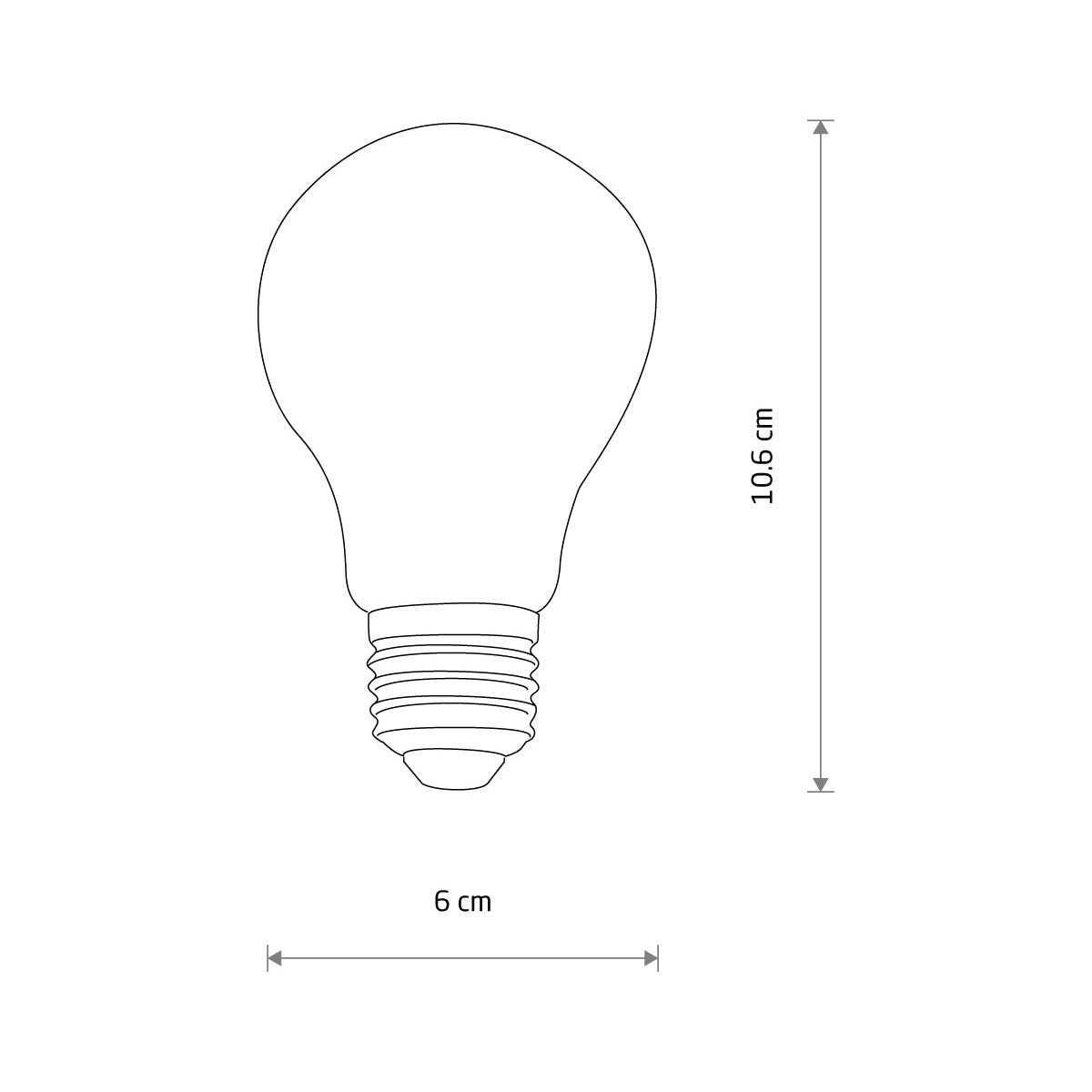 Nowodvorski BULB LED E27, A60, 10W E27 50/60Hz - Szkło - Transparentny bursztynowy 10588