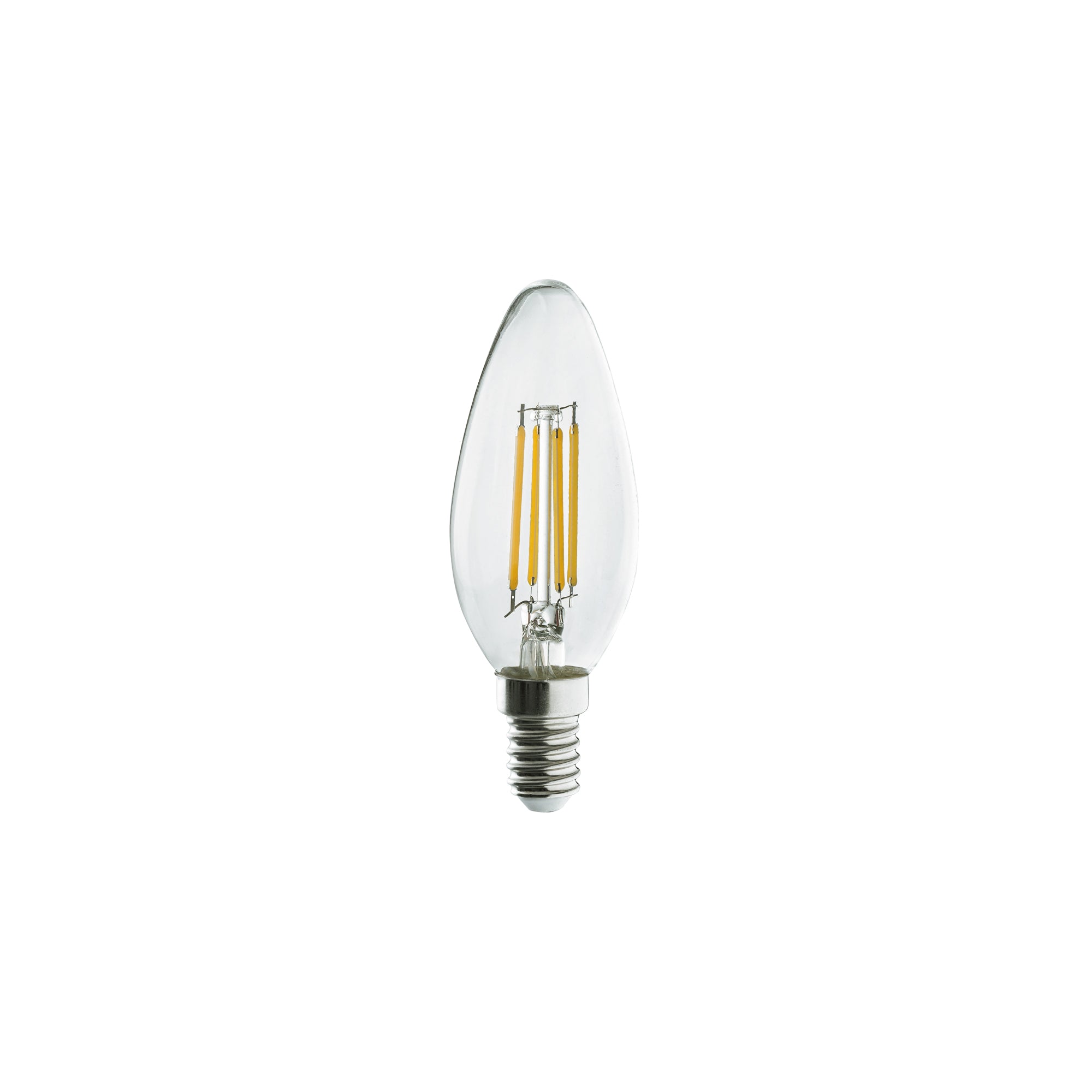Nowodvorski BULB LED E14, C35, 6W E14 50/60Hz - Szkło - Transparentny bursztynowy