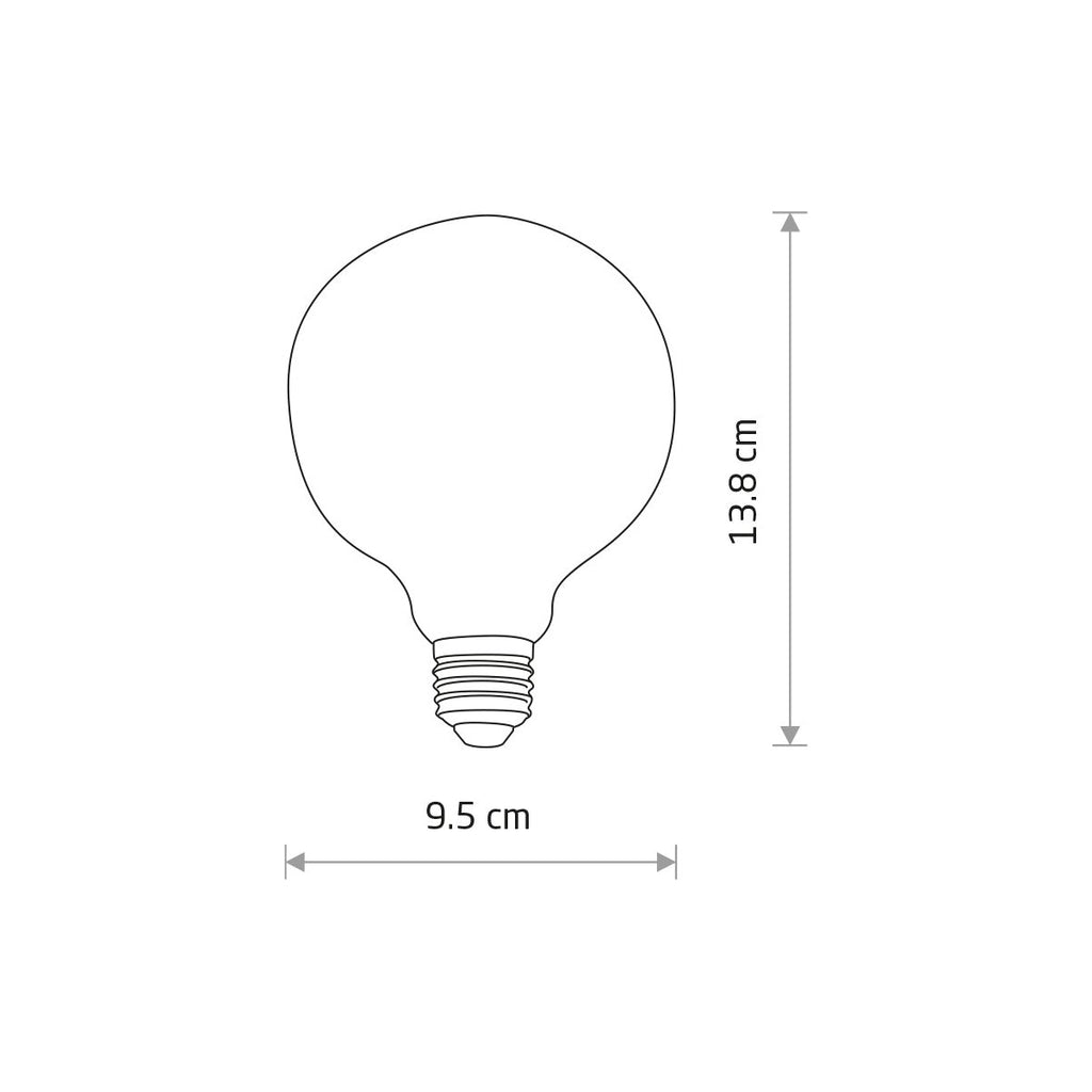 Nowodvorski BULB VINTAGE LED E27, 6W E27 50/60Hz - Szkło - Transparentny bursztynowy I 10593