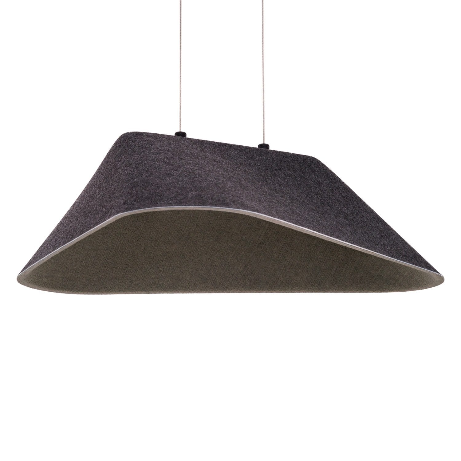 Maxlight Lampa wisząca Carbon - Filc - Czarny + szary P0567