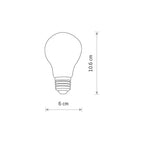 Nowodvorski BULB VINTAGE LED E27, 6W E27 50/60Hz - Szkło - Transparentny bursztynowy IV 10596