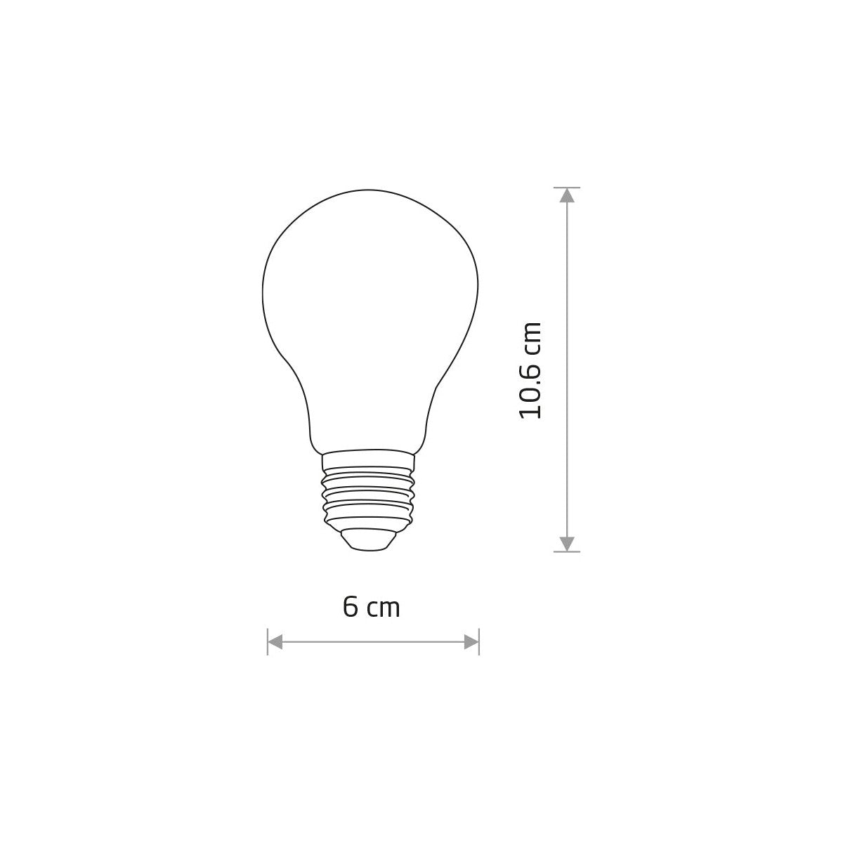 Nowodvorski BULB VINTAGE LED E27, 6W E27 50/60Hz - Szkło - Transparentny bursztynowy IV 10596