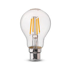 4W A60 Żarówka LED Filament / Klosz Transparentny / Chip SAMSUNG / Barwa:3000K / Trzonek:B22