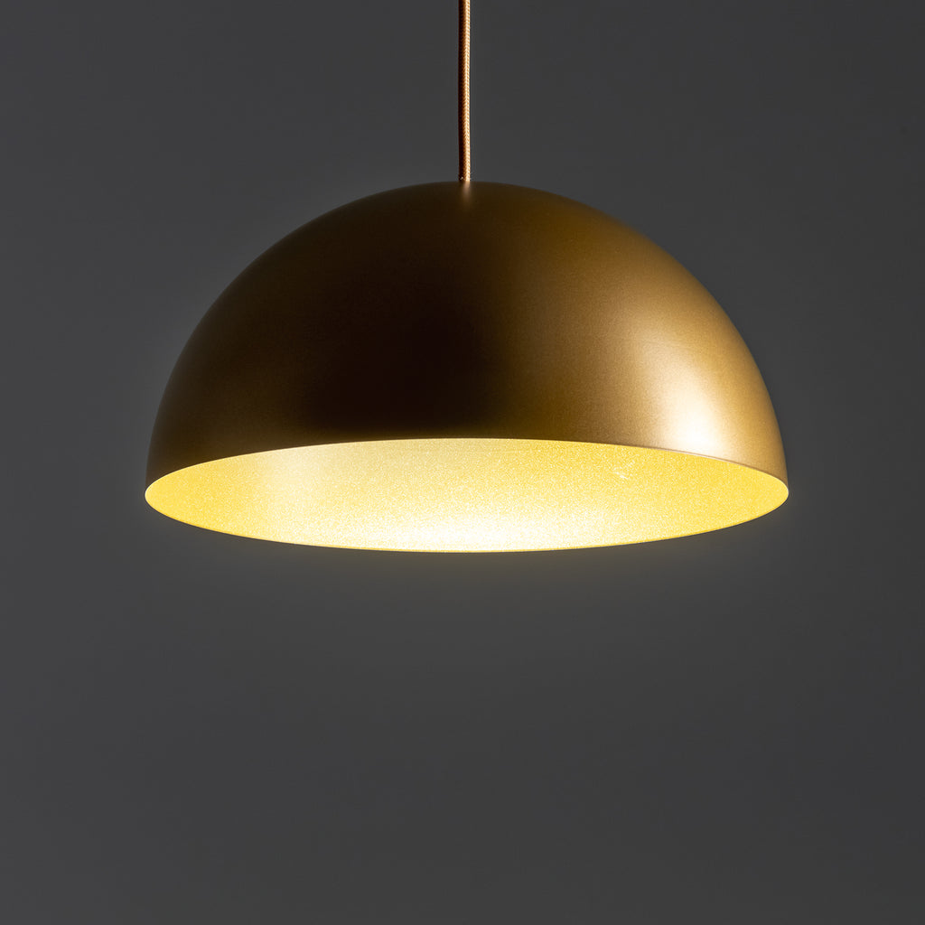 Nowodvorski Lampa wisząca HEMISPHERE SUPER S 12W only LED 50/60Hz - Stal lakierowana - Satynowy złoty