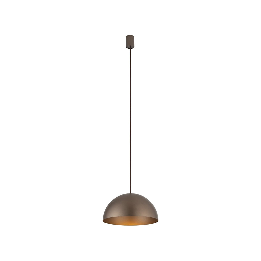 Nowodvorski Lampa wisząca HEMISPHERE SUPER S 12W only LED 50/60Hz - Stal lakierowana - Satynowy czekoladowy 10618