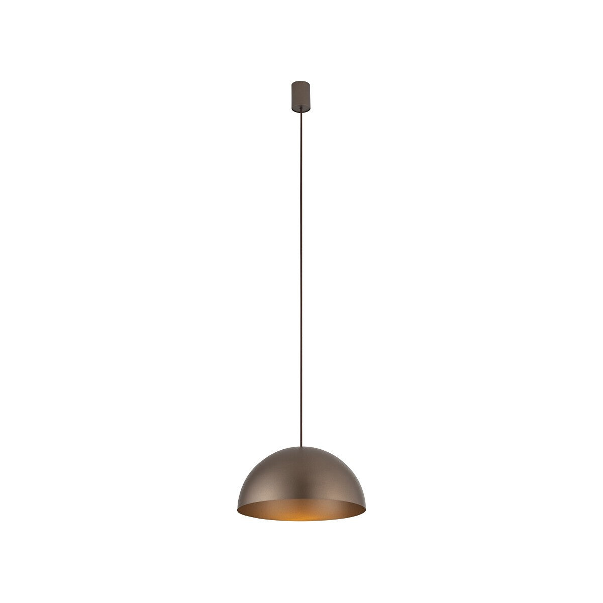 Nowodvorski Lampa wisząca HEMISPHERE SUPER S 12W only LED 50/60Hz - Stal lakierowana - Satynowy czekoladowy 10618