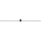Nowodvorski Kinkiet SPIN LED L 16W 50/60Hz - Aluminium lakierowane - Czarny II 10622