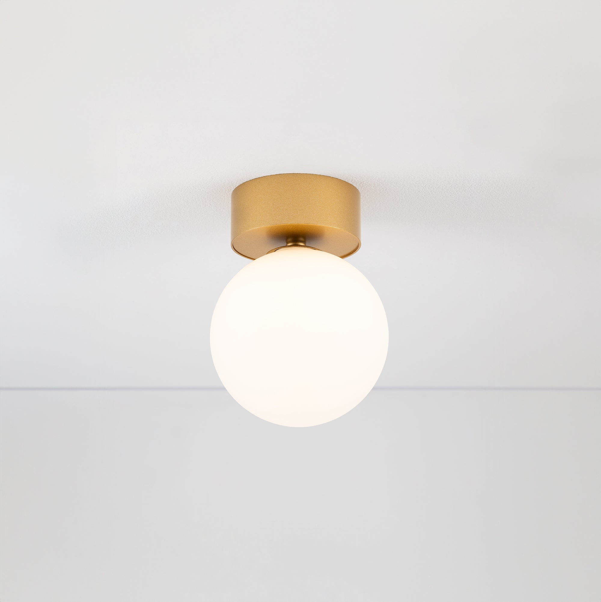 Nowodvorski Lampa przysufitowa KIER S 12W only LED 50/60Hz - Stal lakierowana - Satynowy złoty