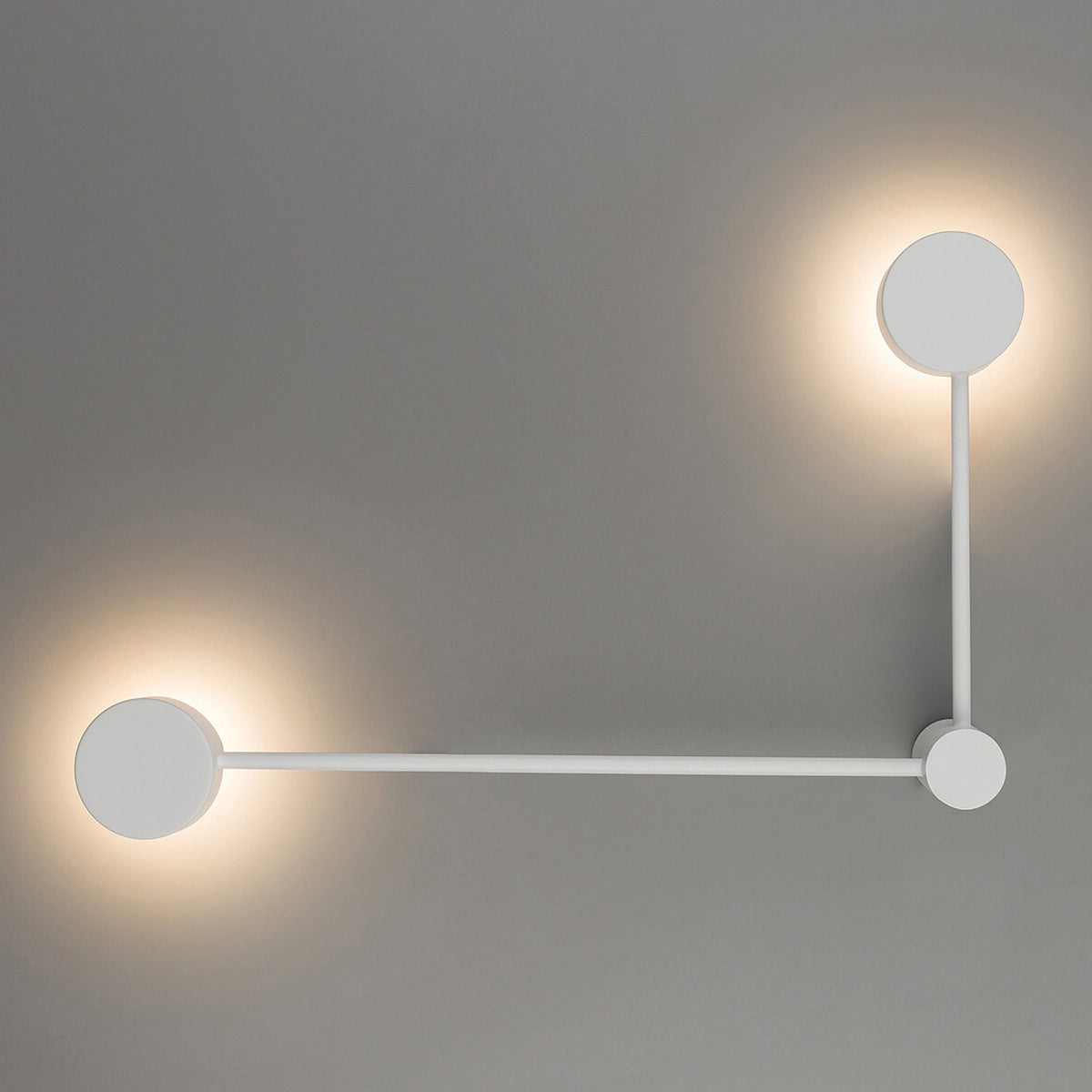 Nowodvorski Kinkiet ORBIT 12W only LED 50/60Hz - Stal lakierowana - Biały I 10637 - lampa włączona