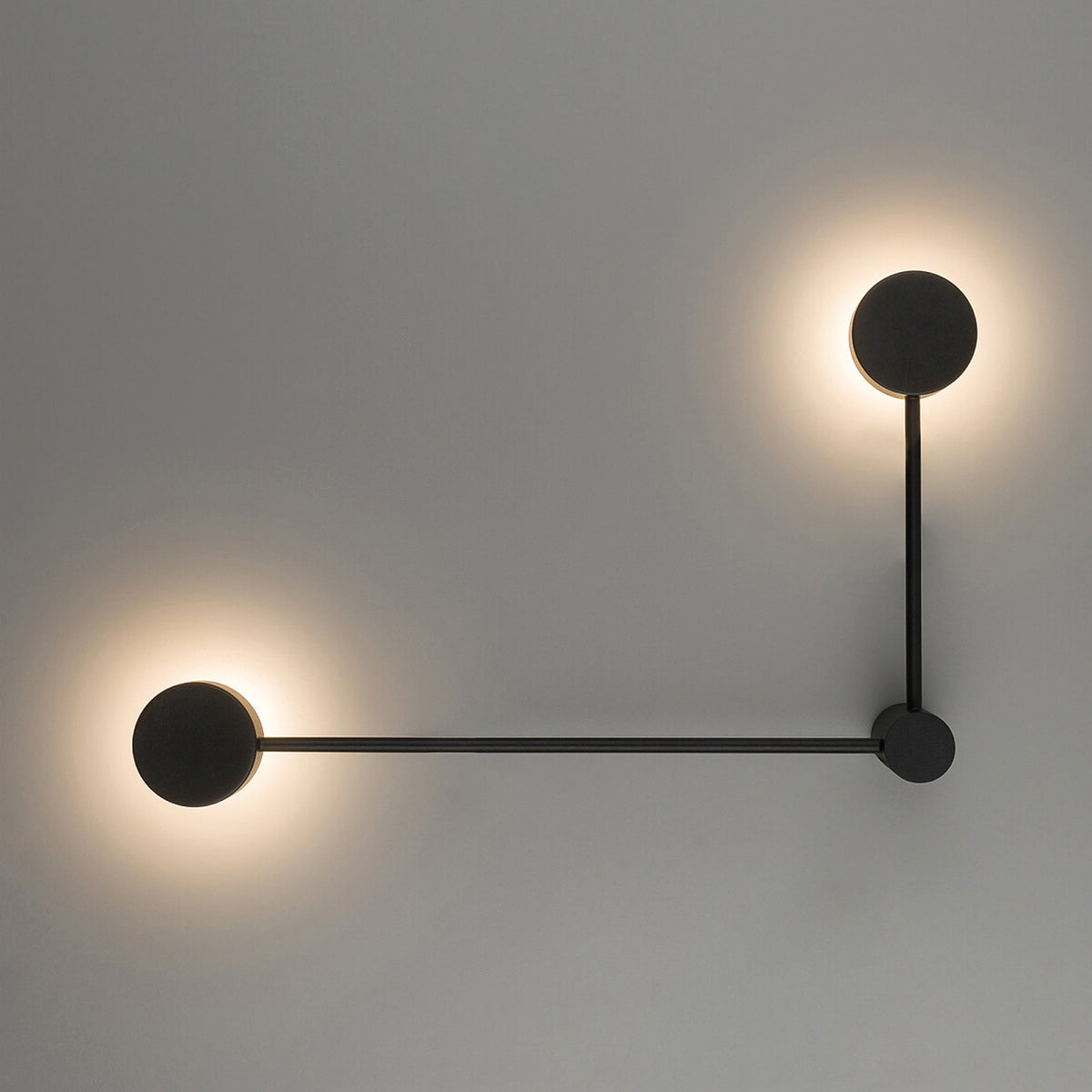 Nowodvorski Kinkiet ORBIT 12W only LED 50/60Hz - Stal lakierowana - Czarny I 10638 - lampa włączona