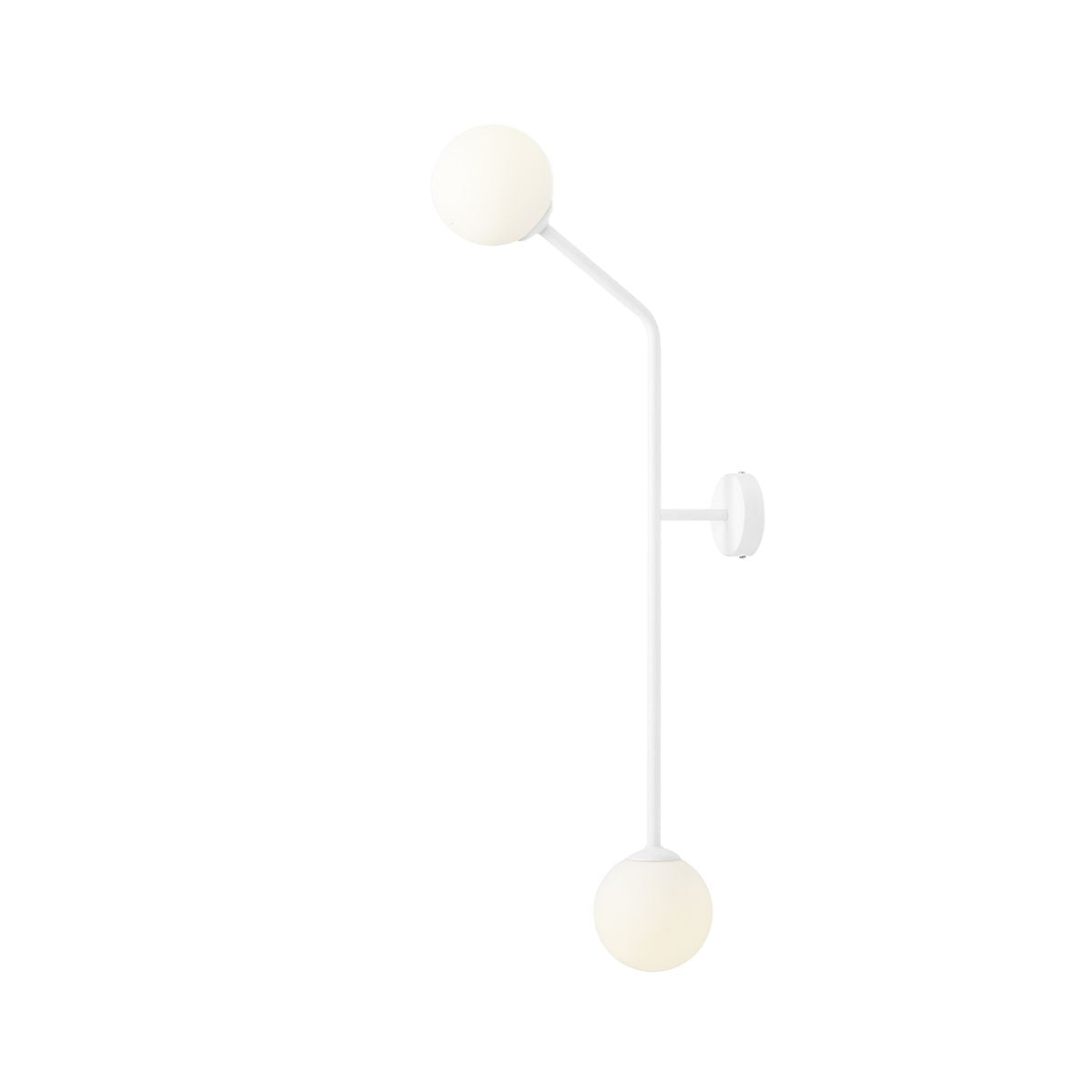 Aldex Kinkiet Pure White Pionowy - Metal / szkło - Biały 1064D_2