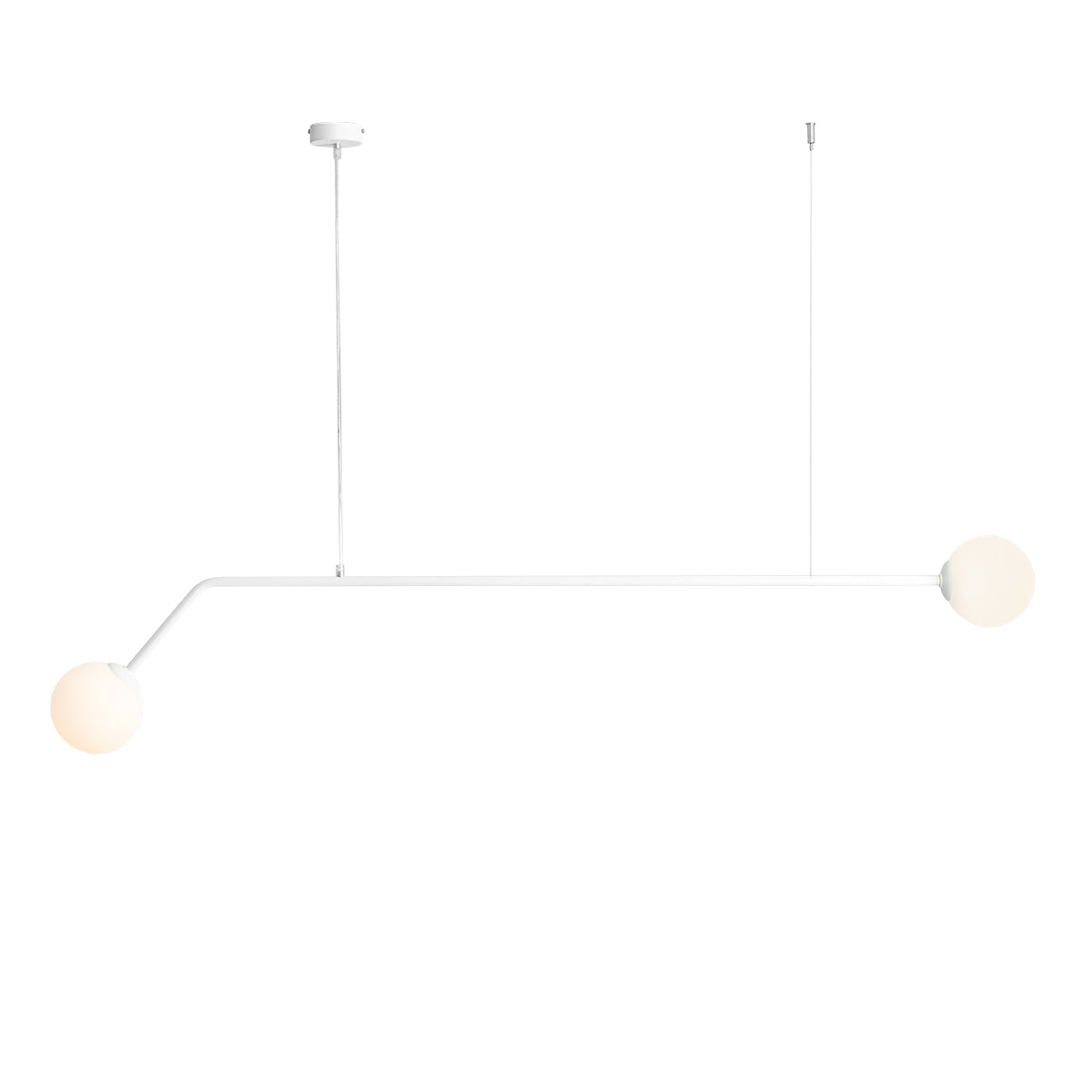 Aldex Lampa Wisząca Pure White - Metal / szkło - Biały 1064H