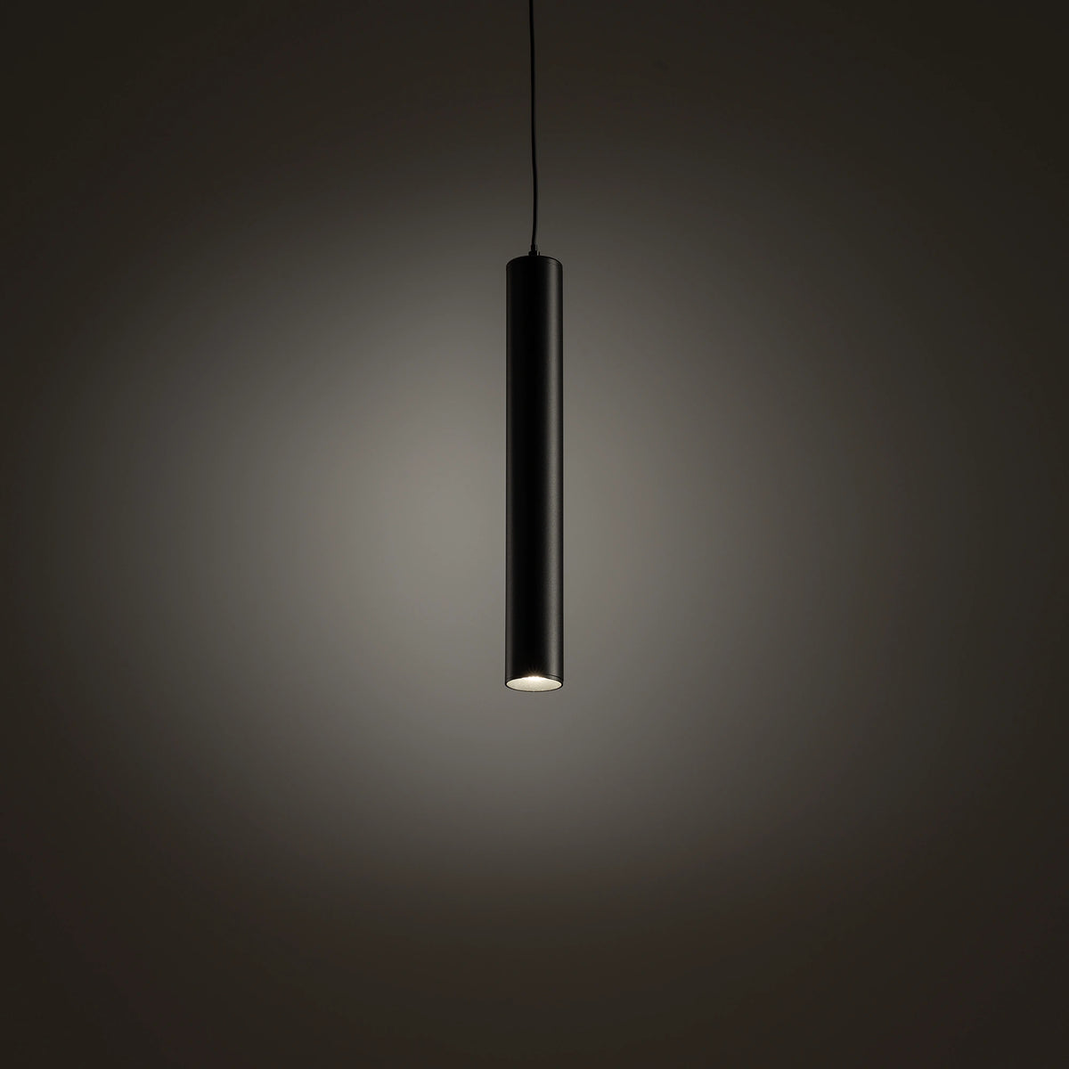 Nowodvorski System szynowy LVM ROLLER LED 9W 4000K 1-obwodowy niskonapięciowy 48V LVM Lampa LED 9W - Aluminium lakierowane - Czarny 10652 - lampa włączona