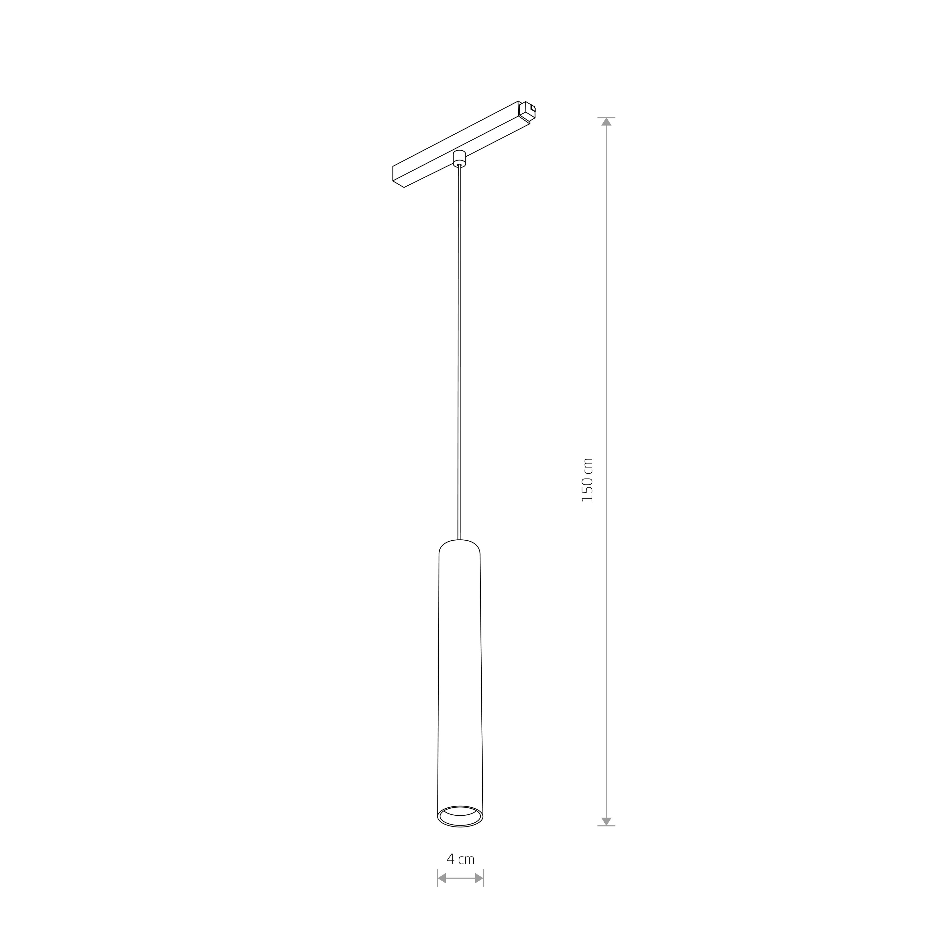 Nowodvorski System szynowy LVM ROLLER LED 9W 4000K 1-obwodowy niskonapięciowy 48V LVM Lampa LED 9W - Aluminium lakierowane - Czarny 10652