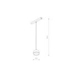 Nowodvorski System szynowy LVM SLOT LED 5W 4000K 1-obwodowy niskonapięciowy 48V LVM Lampa LED 5W - Aluminium lakierowane - Czarny 10653