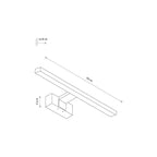 Nowodvorski Kinkiet CEZANNE LED M 12W 50/60Hz 900lm - Aluminium lakierowane - Czarny 10677